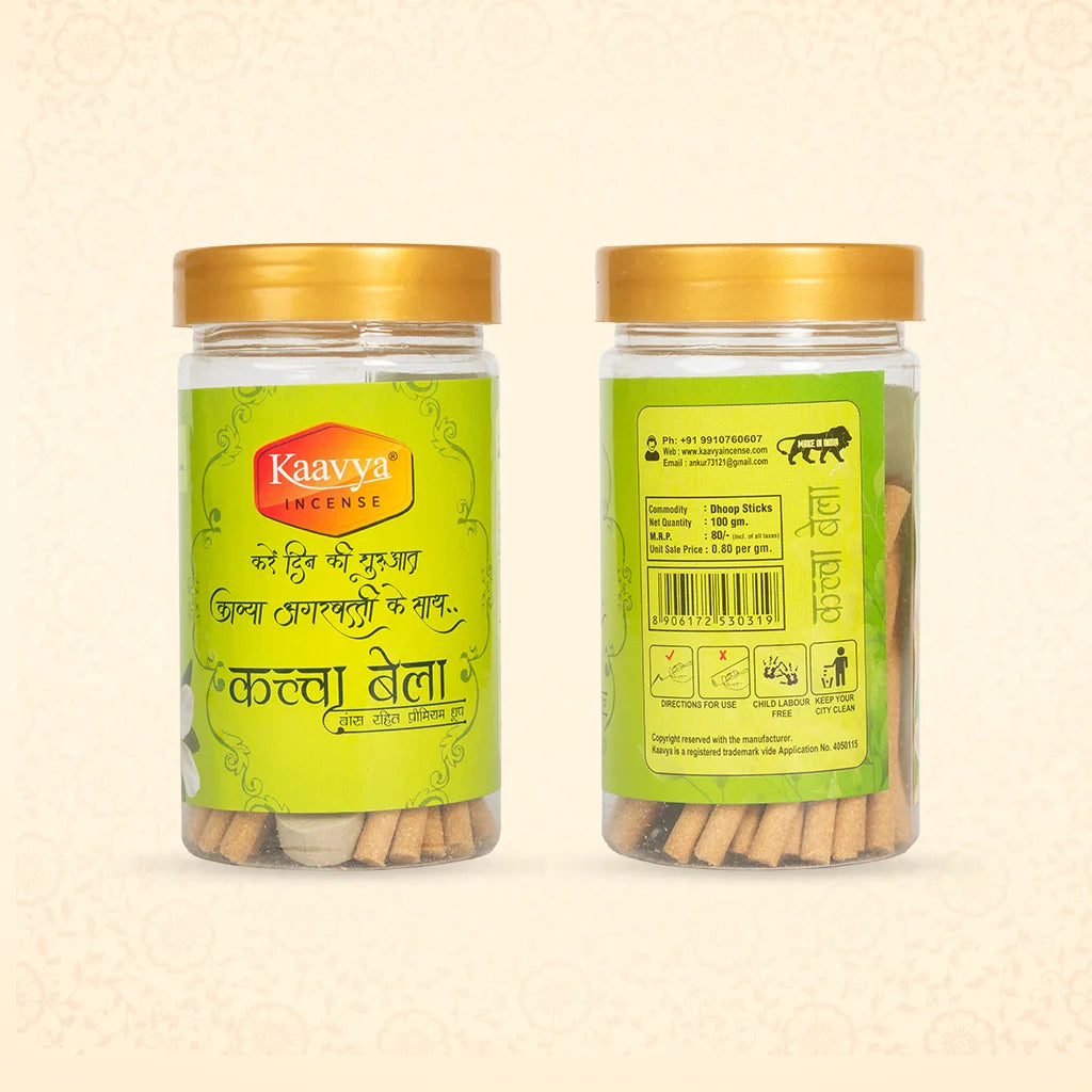 Kacha Bella Dhoop Stick Jar