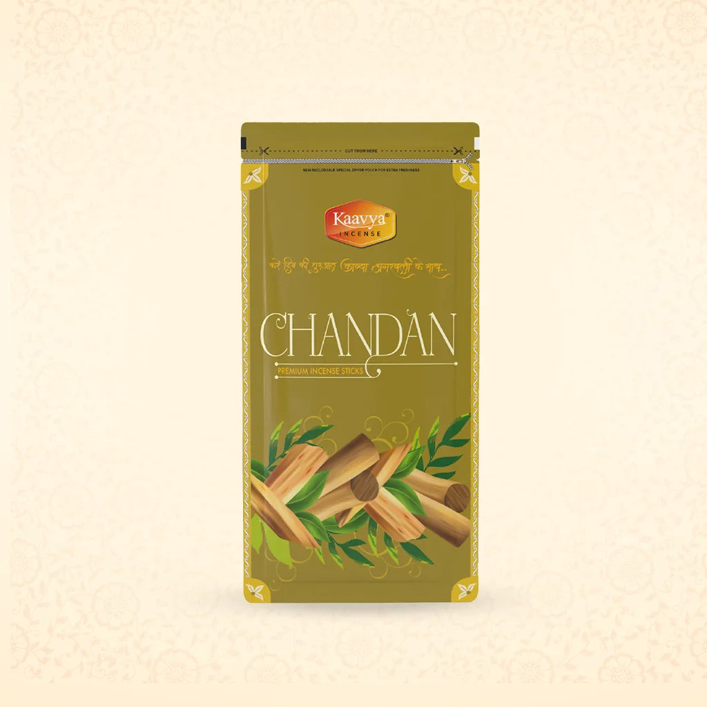 Chandan Premium Incense Sticks Zipper
