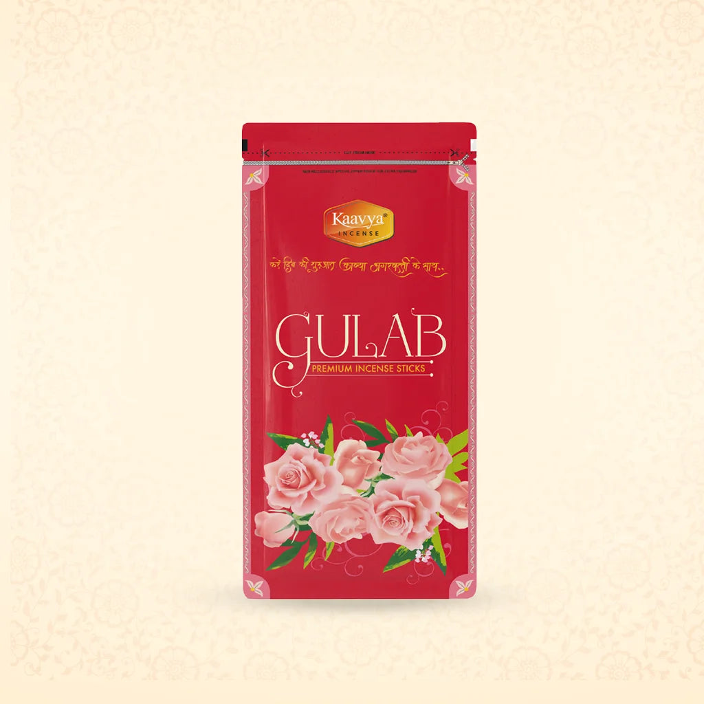 Gulab Premium Incense Sticks Zipper
