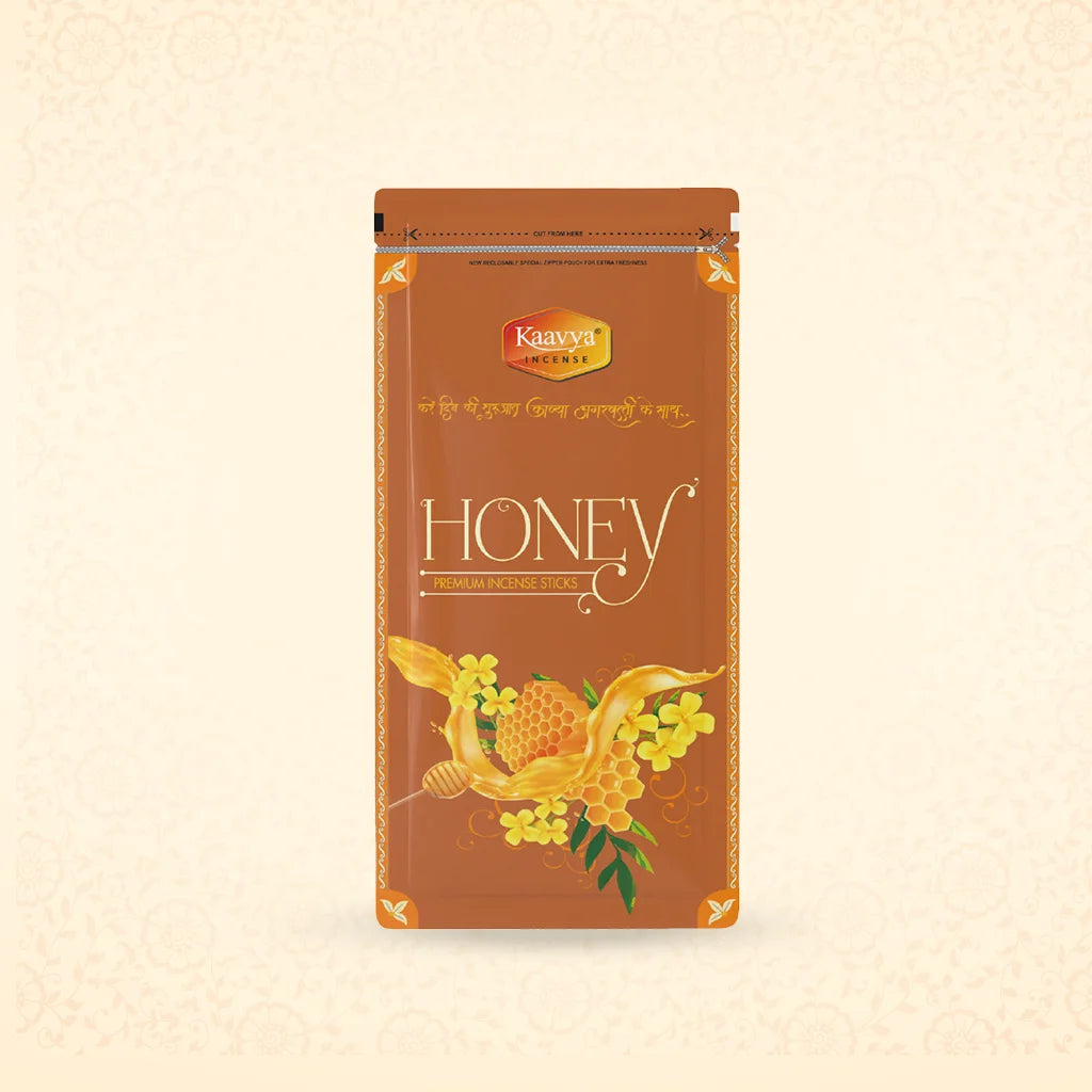 Honey Premium Incense Sticks Zipper
